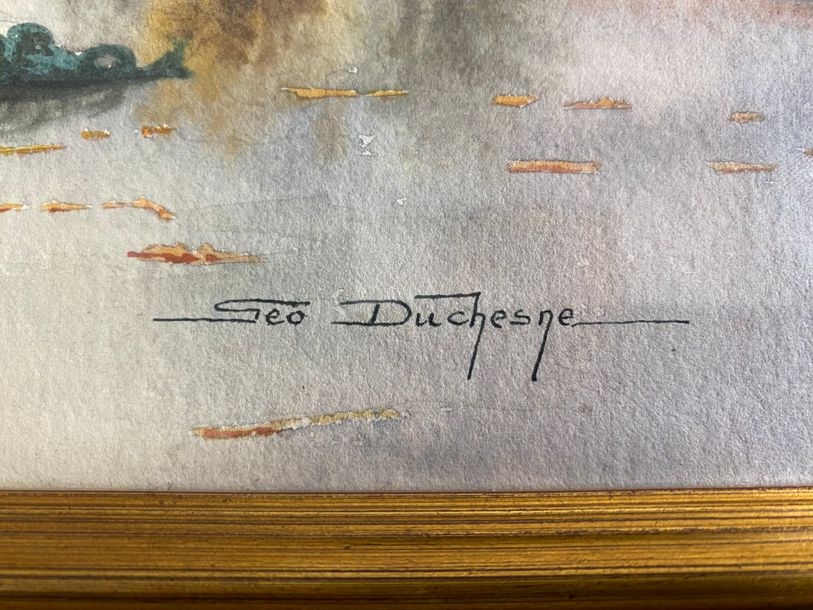 Artwork by Geo Duchesne, Lot, Made of Watercolor and graphite on paper