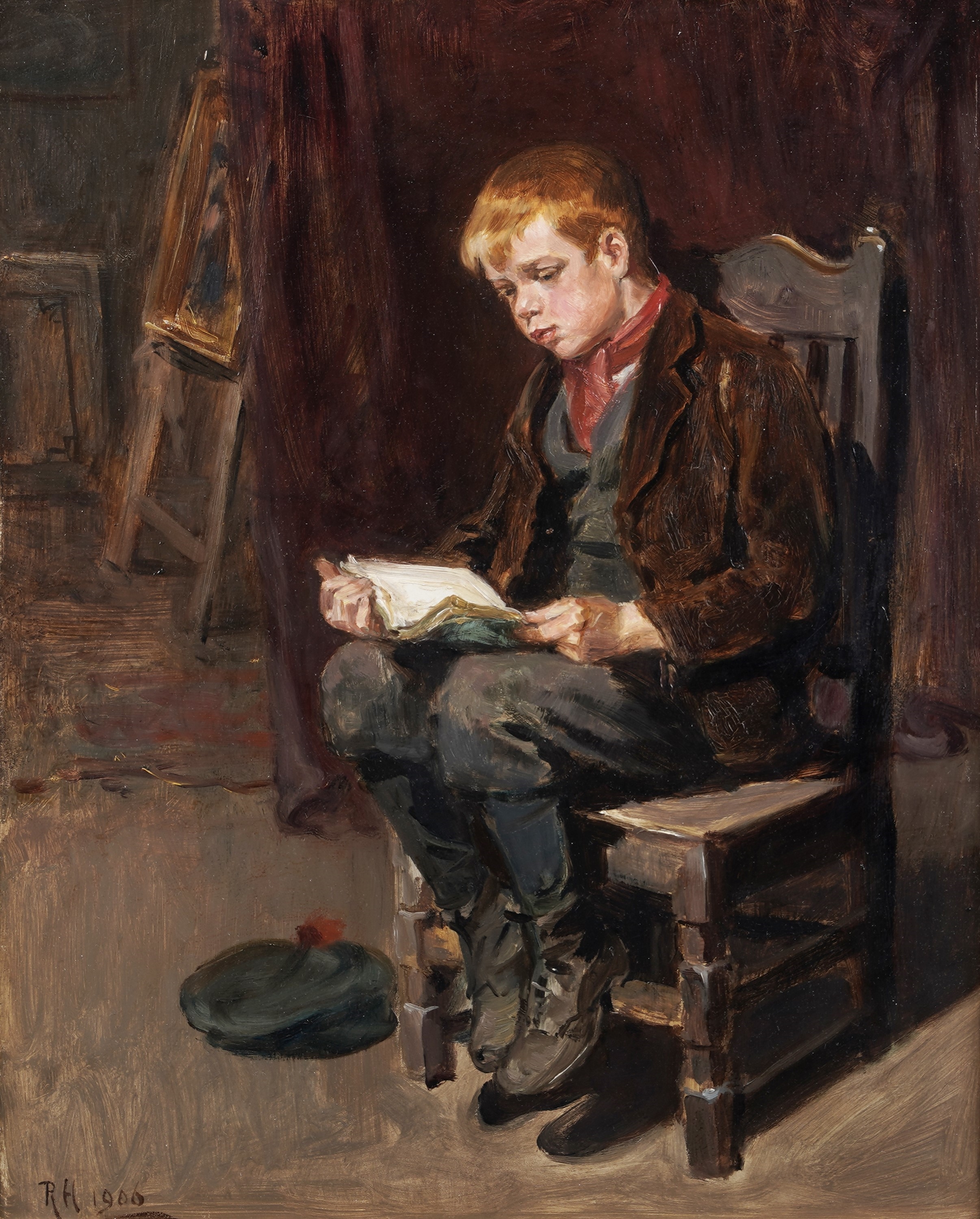 Ralph Hedley | In the Studio (1900) | MutualArt