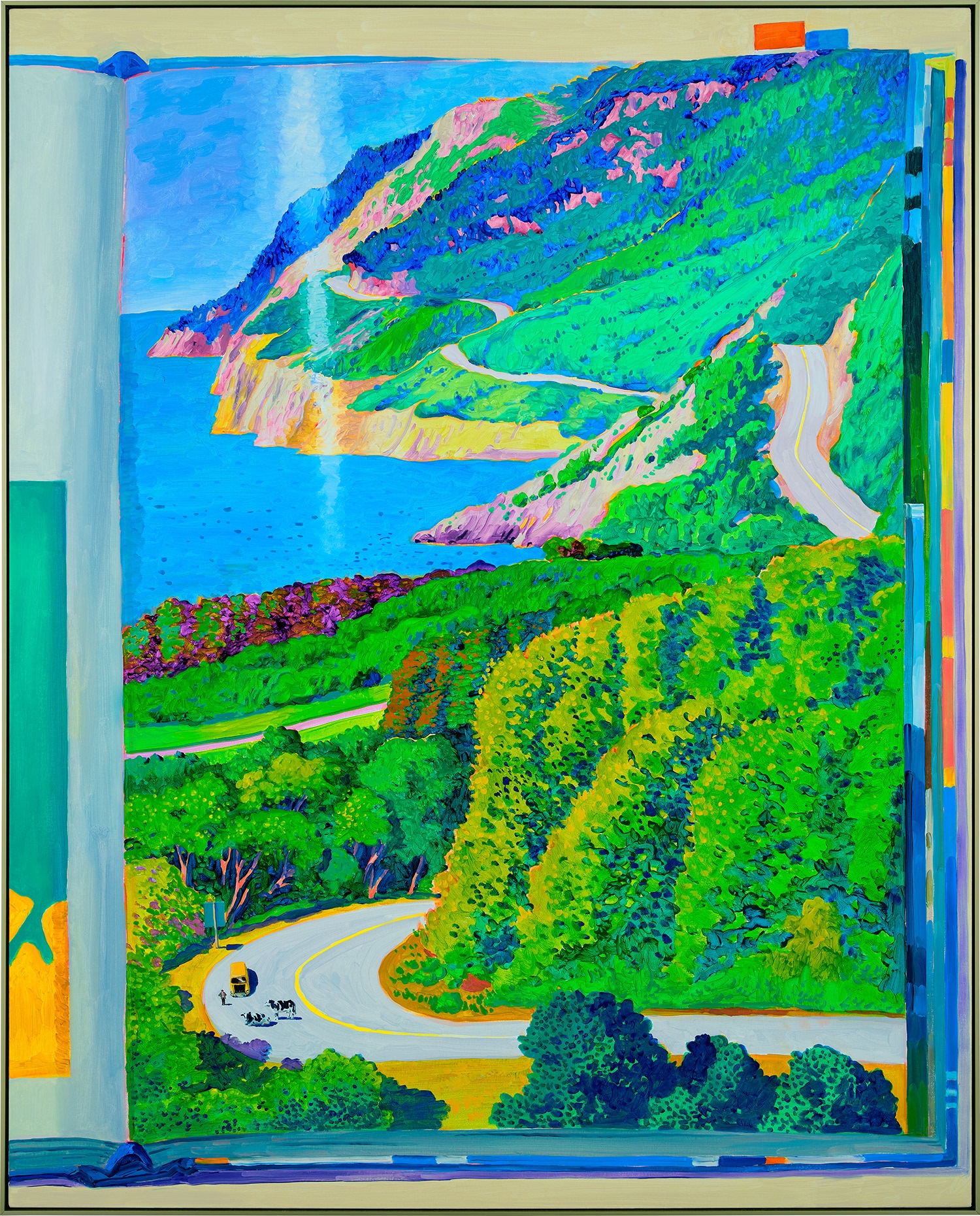 Artwork by Stephen Wong Chun Hei, The Road Trip of Mr. Bean, Made of acrylic on canvas