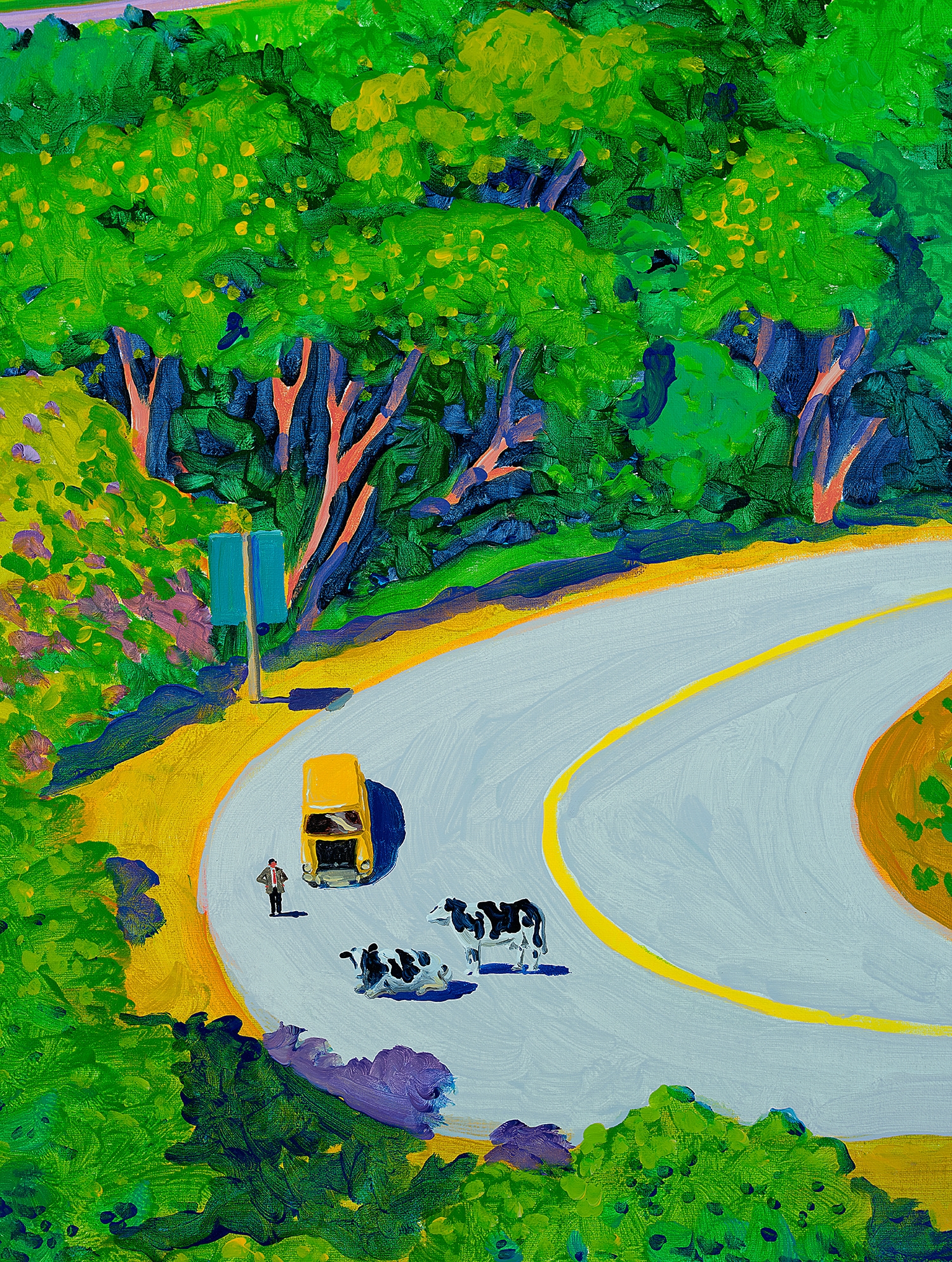 Artwork by Stephen Wong Chun Hei, The Road Trip of Mr. Bean, Made of acrylic on canvas