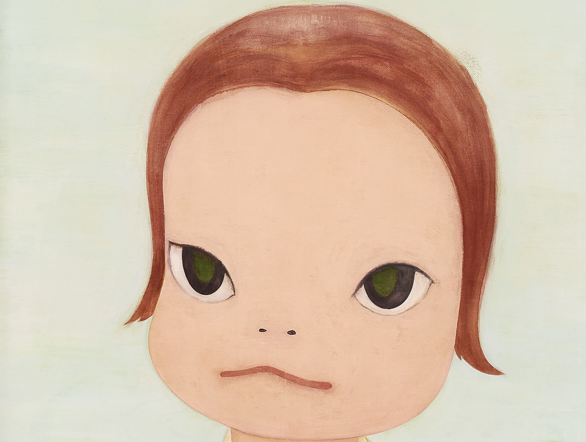 Artwork by Yoshitomo Nara, Baby Blue, Made of acrylic on canvas