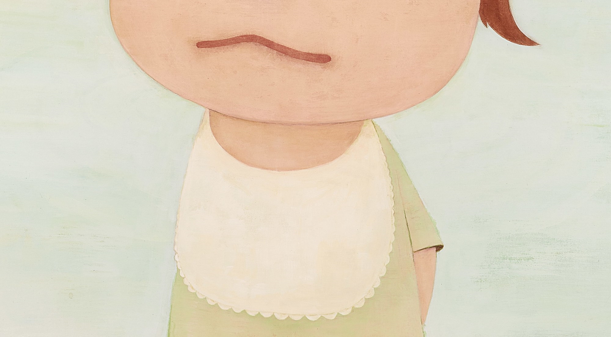 Artwork by Yoshitomo Nara, Baby Blue, Made of acrylic on canvas