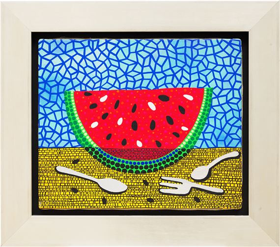 Yayoi Kusama | Watermelon and Fork | MutualArt
