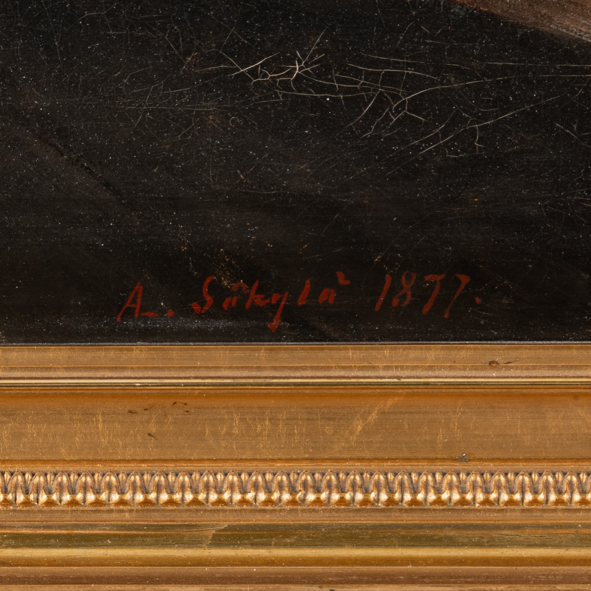 Artwork by Arvid Liljelund, Sisäkuva Säkylästä, Made of oil