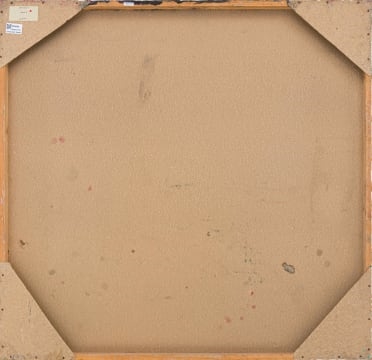 Artwork by Lindokuhle Zwane, African Couple Amongst Herd of Cattle, Made of mixed media on canvas laid down on chipboard