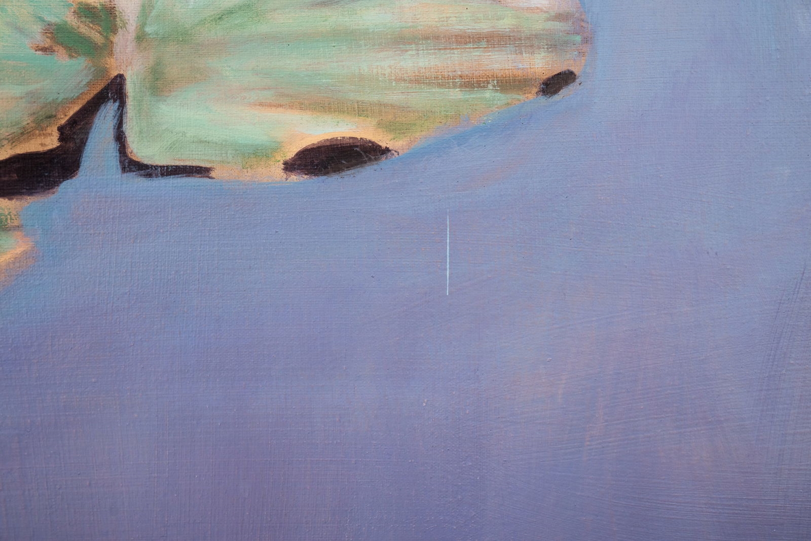 Artwork by R. Houdesheldt, Pair of R Houdesheldt Lily Pads Oil on Canvas Paintings, Made of Oil on Canvas Painting