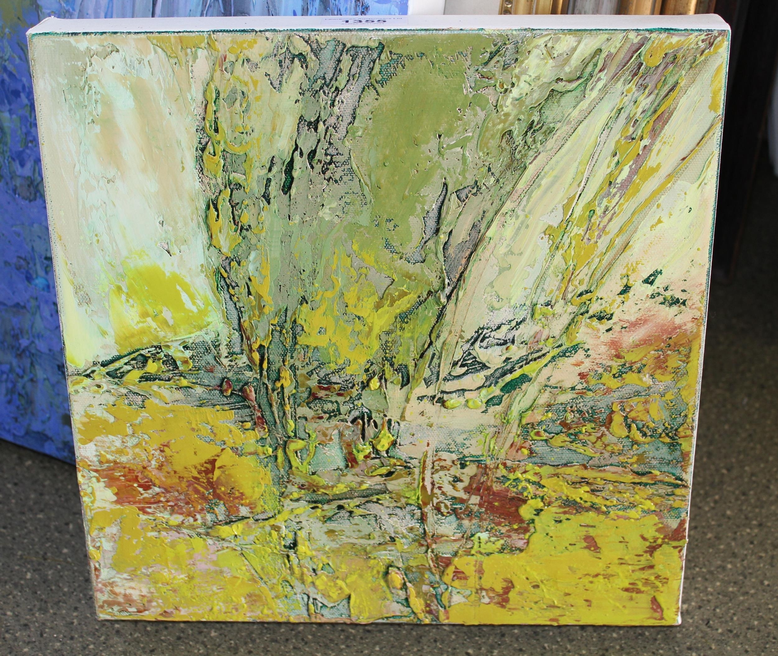 Artwork by Liz Hauck, I Dream of Spring; Blue Velvet - Bobby Vinton, Made of acrylic on canvas