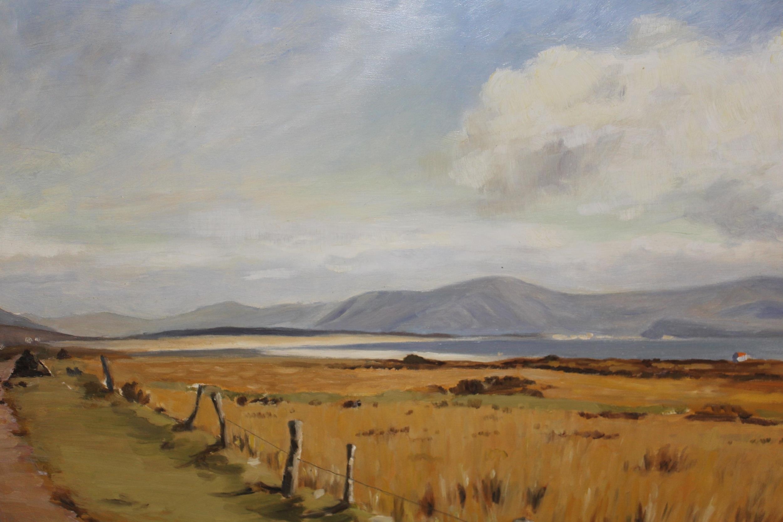 Artwork by R. H. Talmadge, View of Waterville, County Kerry, Made of oil on board