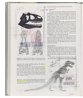 Jurassic Park: original dust-jacket artwork - Chip Kidd