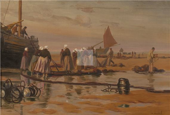 Retour de pêche by Charles Emmanuel Joseph Roussel
