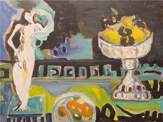 Frutera y escultura by Leopoldo Presas