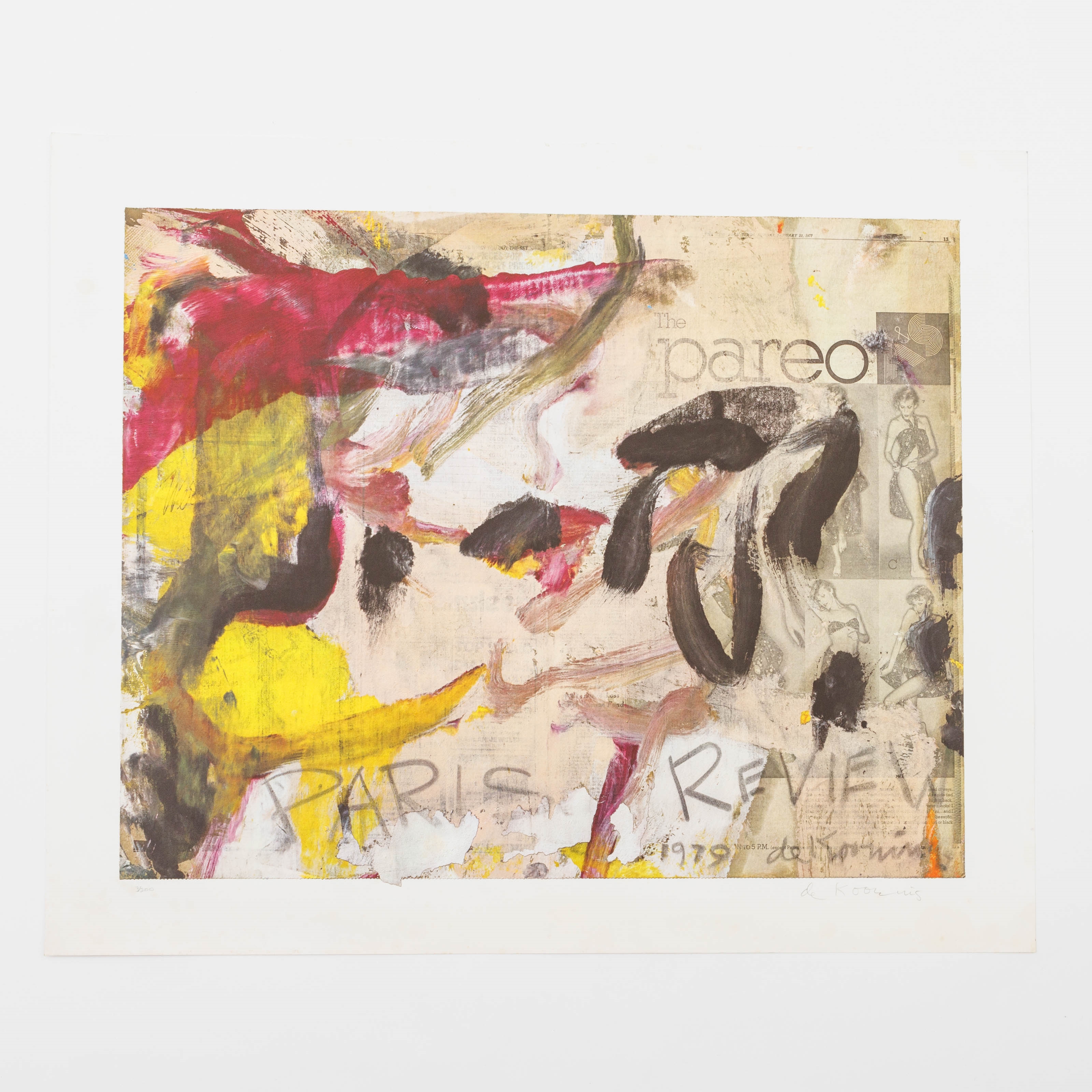 Artwork by Willem de Kooning, Paris Review, Made of Offset lithograph