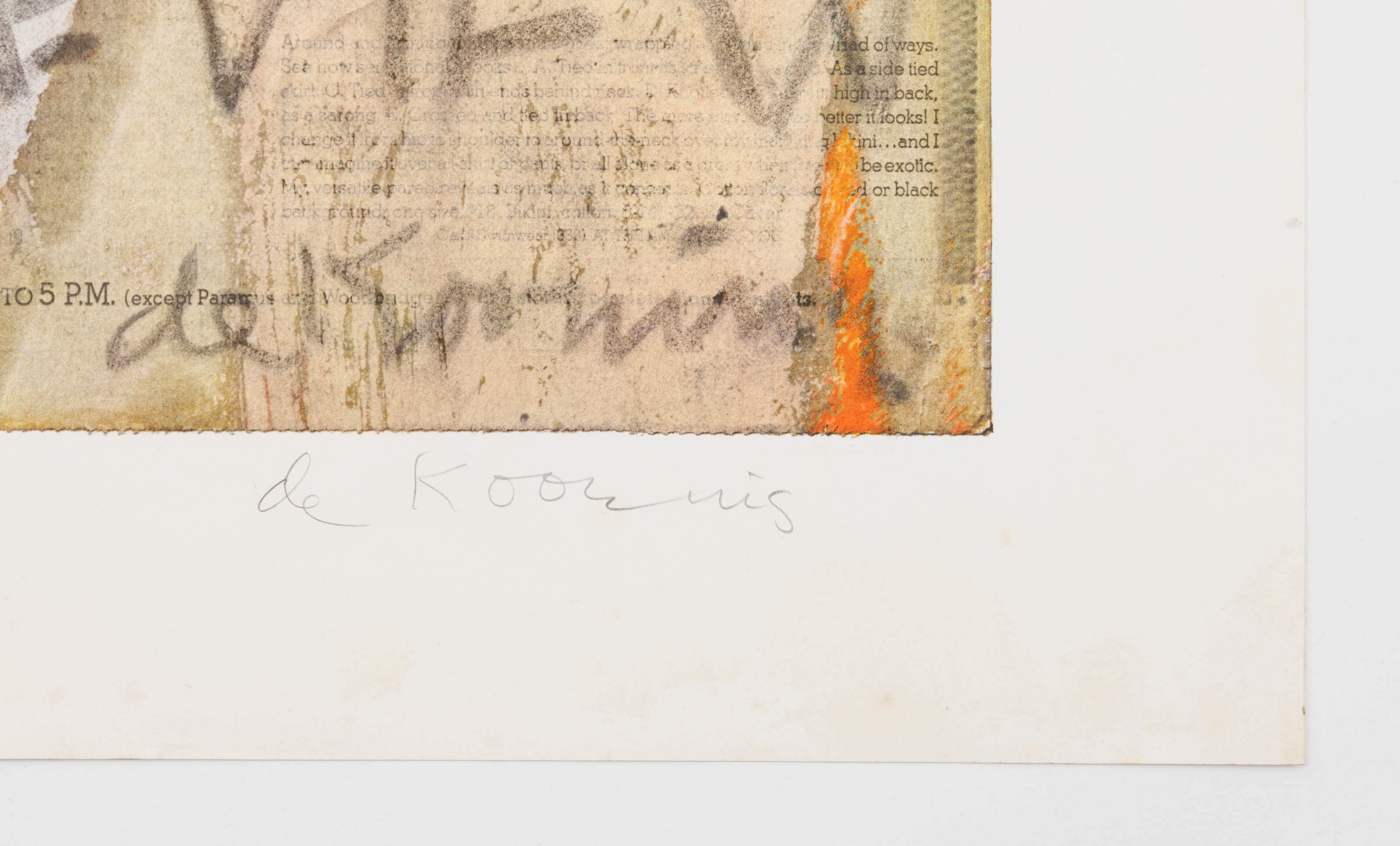 Artwork by Willem de Kooning, Paris Review, Made of Offset lithograph