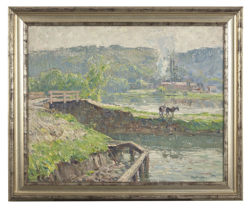 Artwork by John Fulton Folinsbee, 
Tow Mules, Made of oil on canvas