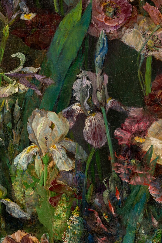 Maria Oakey Dewing | Still Life with Irises (Circa 1880s) | MutualArt