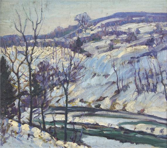 
The Delaware River in Winter by Fern Isabel Coppedge