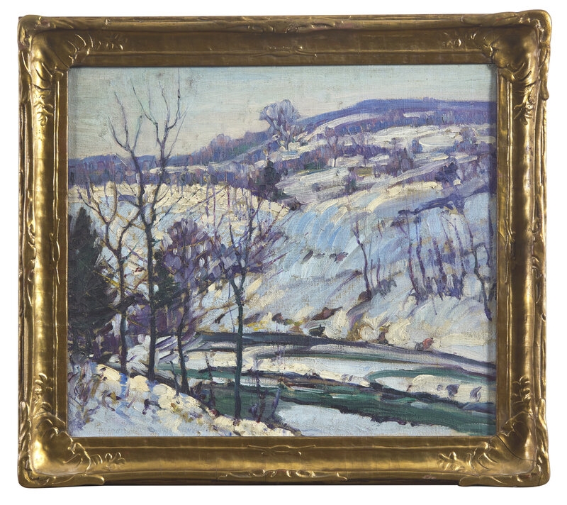 Artwork by Fern Isabel Coppedge, 
The Delaware River in Winter, Made of oil on canvas