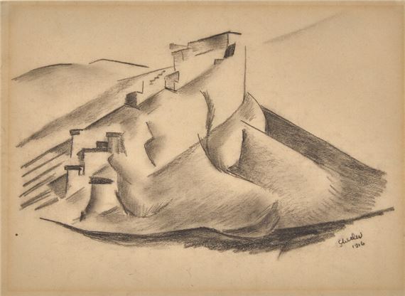 Lhasa (Landscape No. 3) by Charles Sheeler, 1916