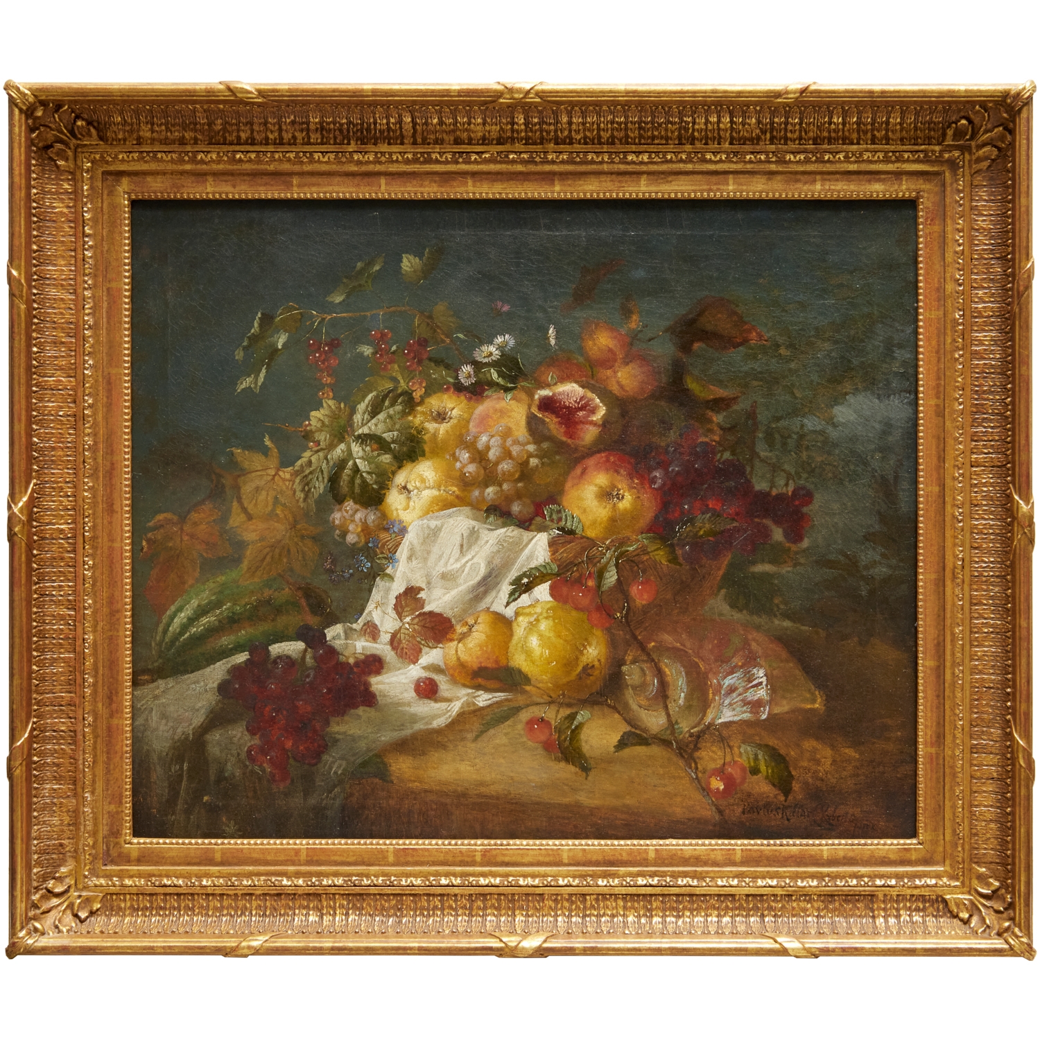 Artwork by Paulus Kellar Rubens, Still life with fruit, Made of oil on canvas