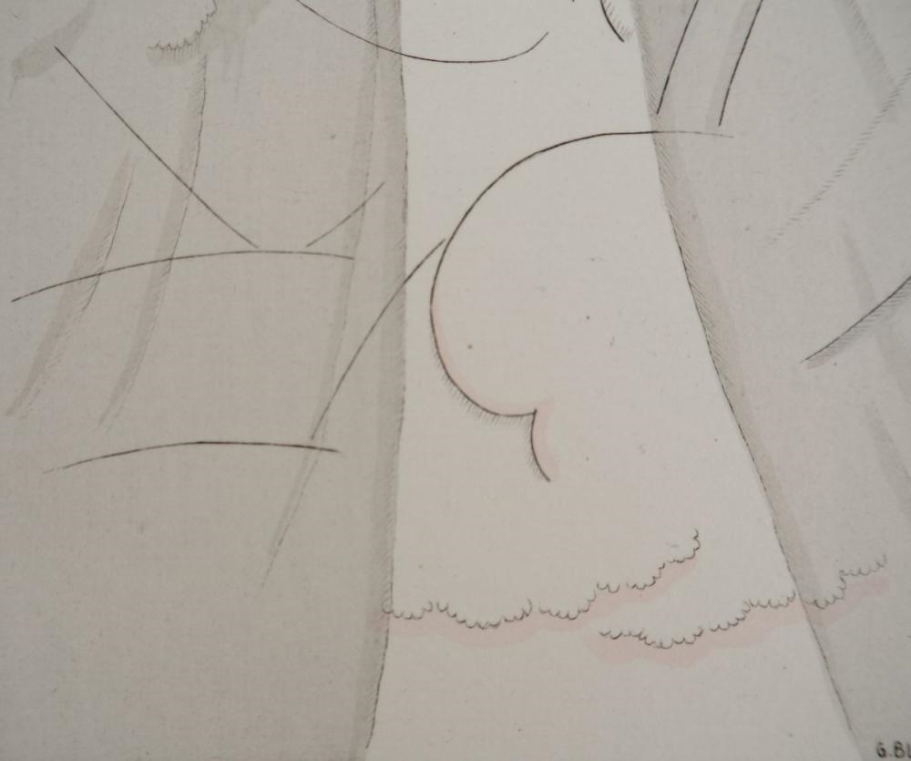 Artwork by Gustave Buchet, Gustave BUCHET - The Hidden Embrace, Made of Original etching