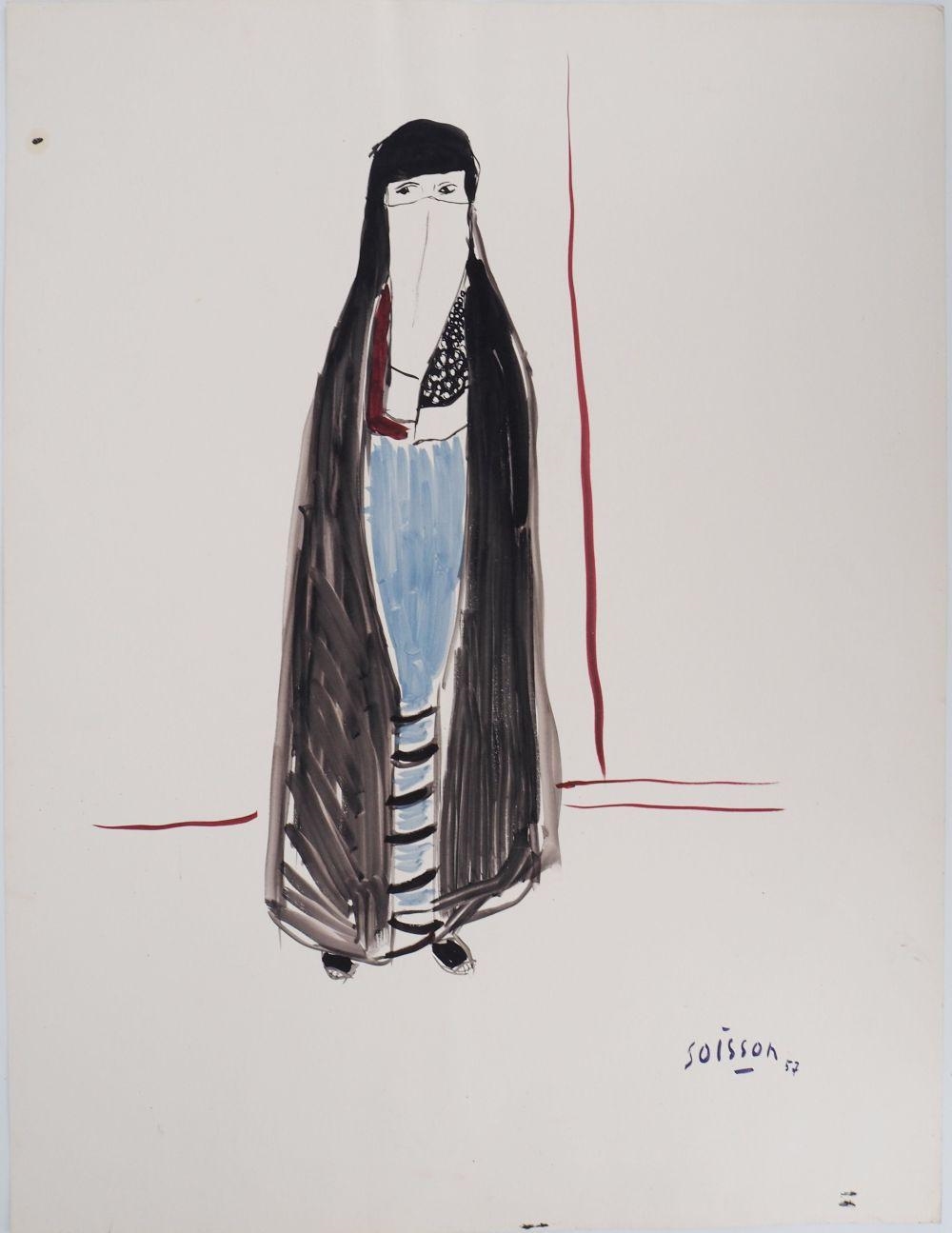 Jacques Soisson | Jacques SOISSON - Woman with black veil (1957 ...