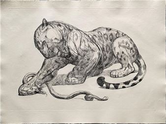 Paul Jouve - Jaguar et serpent - Georges Petit
