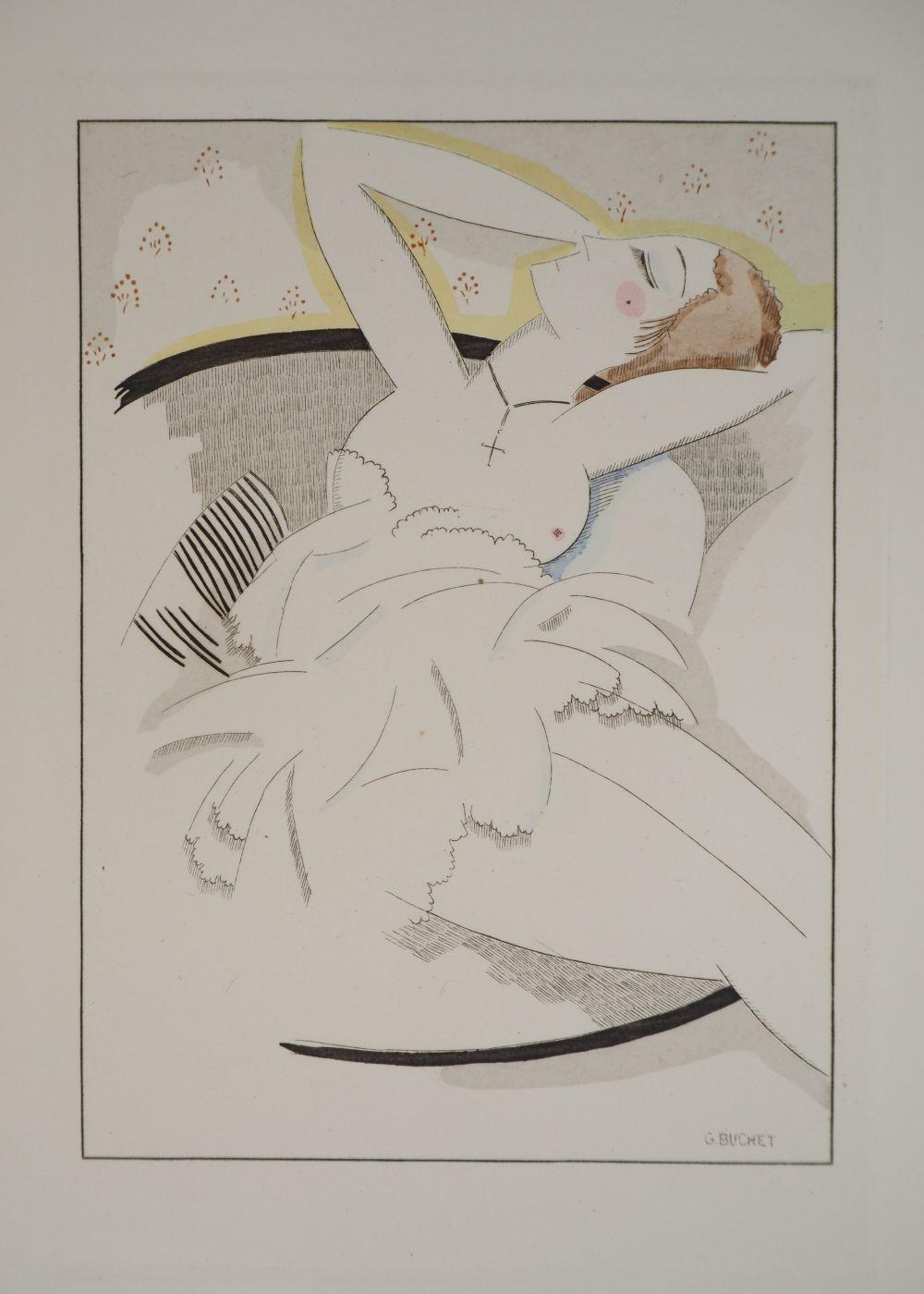 Artwork by Gustave Buchet, Gustave BUCHET - Night Reverie, Made of Original etching