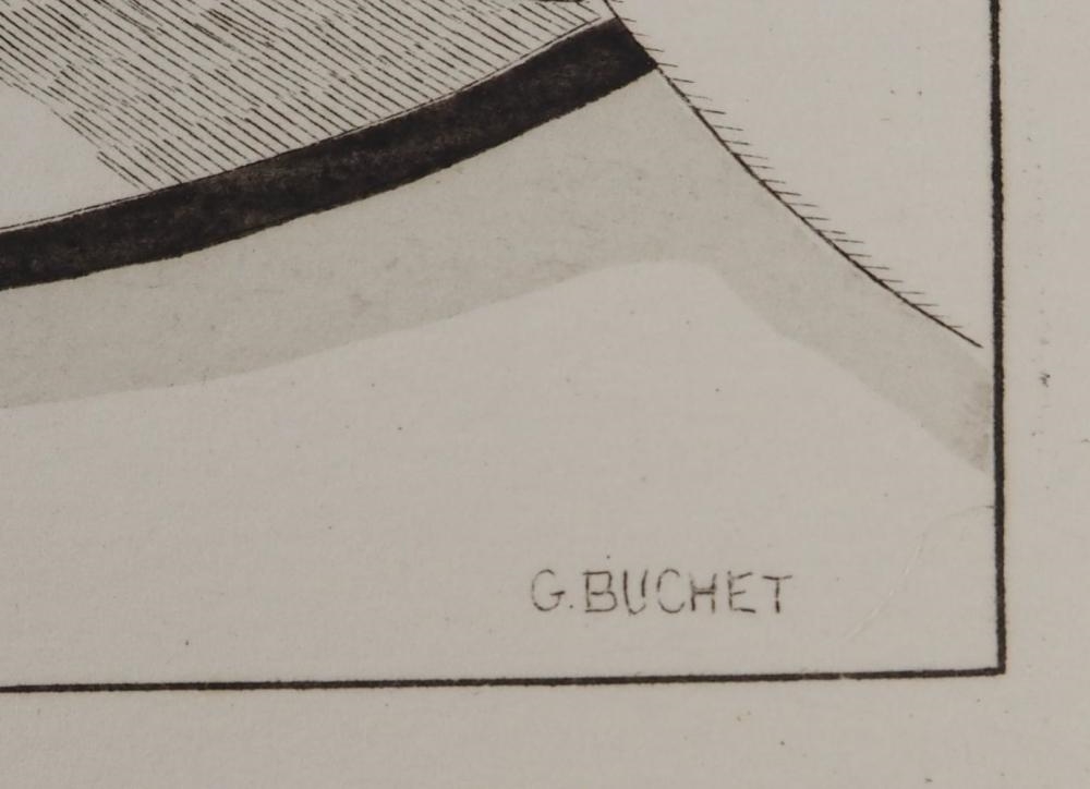 Artwork by Gustave Buchet, Gustave BUCHET - Night Reverie, Made of Original etching