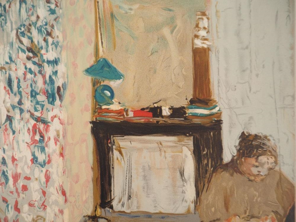 Artwork by Édouard Vuillard, Edouard VUILLARD - Interior scene, Made of Lithograph