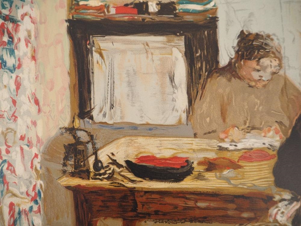 Artwork by Édouard Vuillard, Edouard VUILLARD - Interior scene, Made of Lithograph