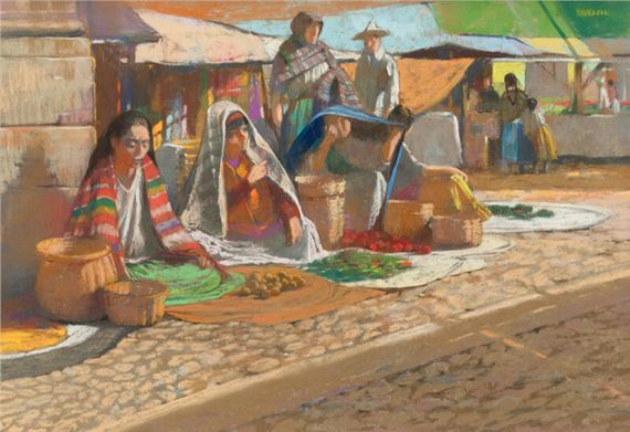 Albert Handell | Market Scene | MutualArt