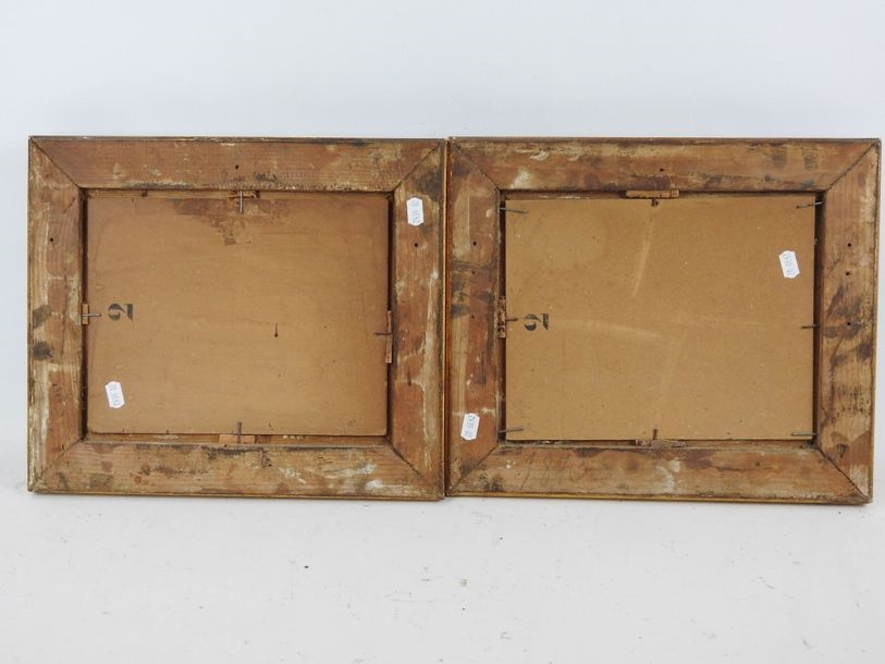 Artwork by J. Schneider, Views of Champrond, Made of oils on cardboard