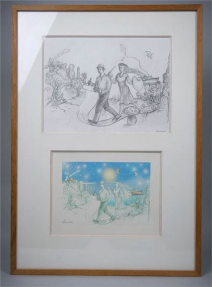 "On the move towards the future by Louis Darocha, dated 2001-2002