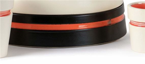 Hervé THOMAS (XX) and Claude AIELLO Ziggourat centerpiece Ceramic Signed Prototypes H - Claude Aiello