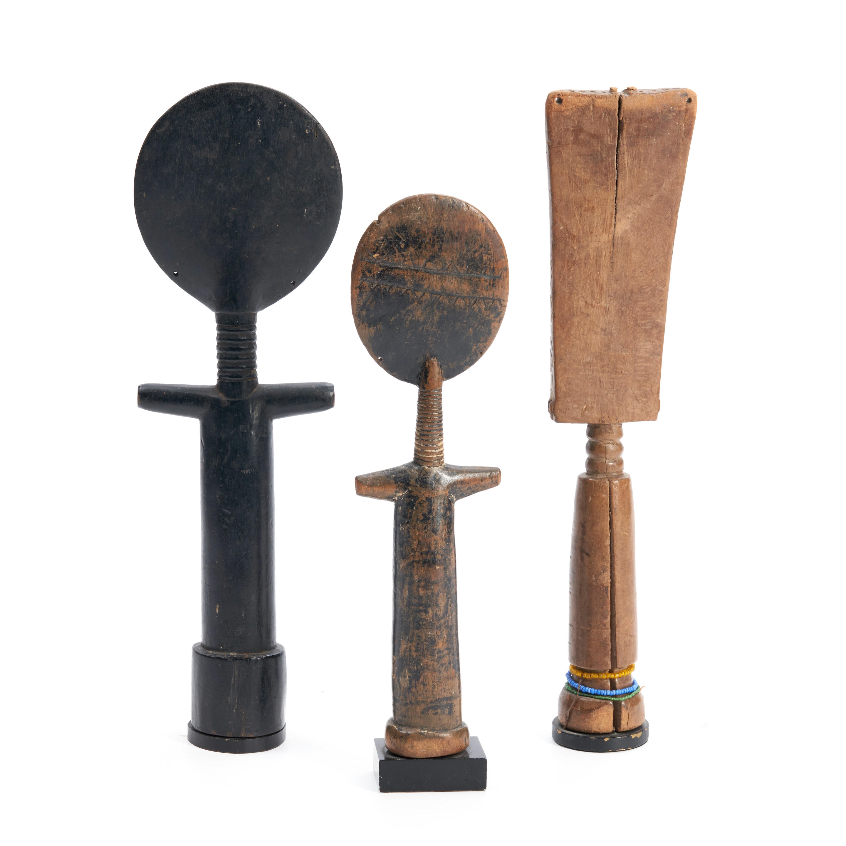 Ghanaian School | Three Akuba Asante Dolls | MutualArt