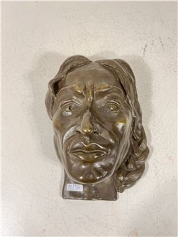 "Visage d'Indien avec plume" - A. Lenkces