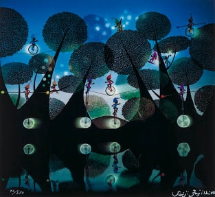 Artwork by Seiji Fujishiro, Dwarves' paradise, Made of lithograph