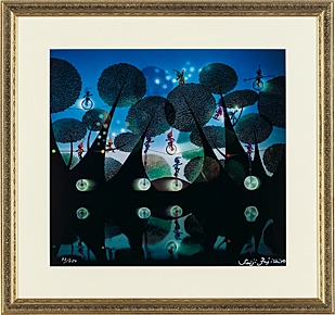 Artwork by Seiji Fujishiro, Dwarves' paradise, Made of lithograph