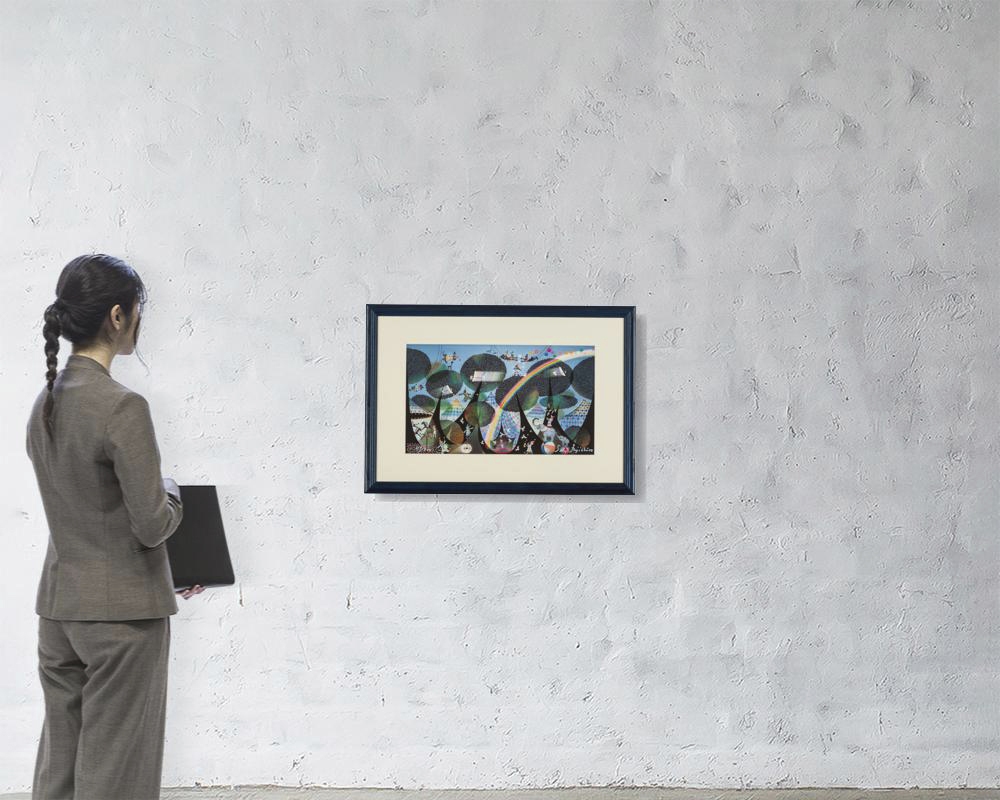 Artwork by Seiji Fujishiro, Forest circus, Made of screenprint