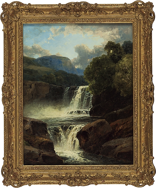 James Burrell Smith | Waterfalls in Wales (1876) | MutualArt