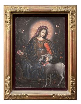 Virgen María - Hispano-American School, 19th Century