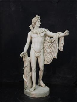 Apollo del Belvedere in marble - Roman School, 20th Century