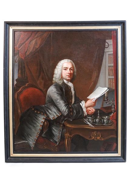French School, 18th Century | Depicting a French portrait (18th Century ...