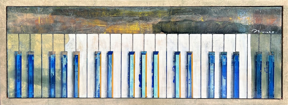 Artwork by Mareks Gureckis, Sense of the sea, Made of canvas, oil