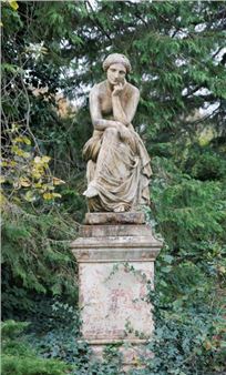 Meditation Large cast-iron print with patina in two parts - Jean-Jacques Ducel