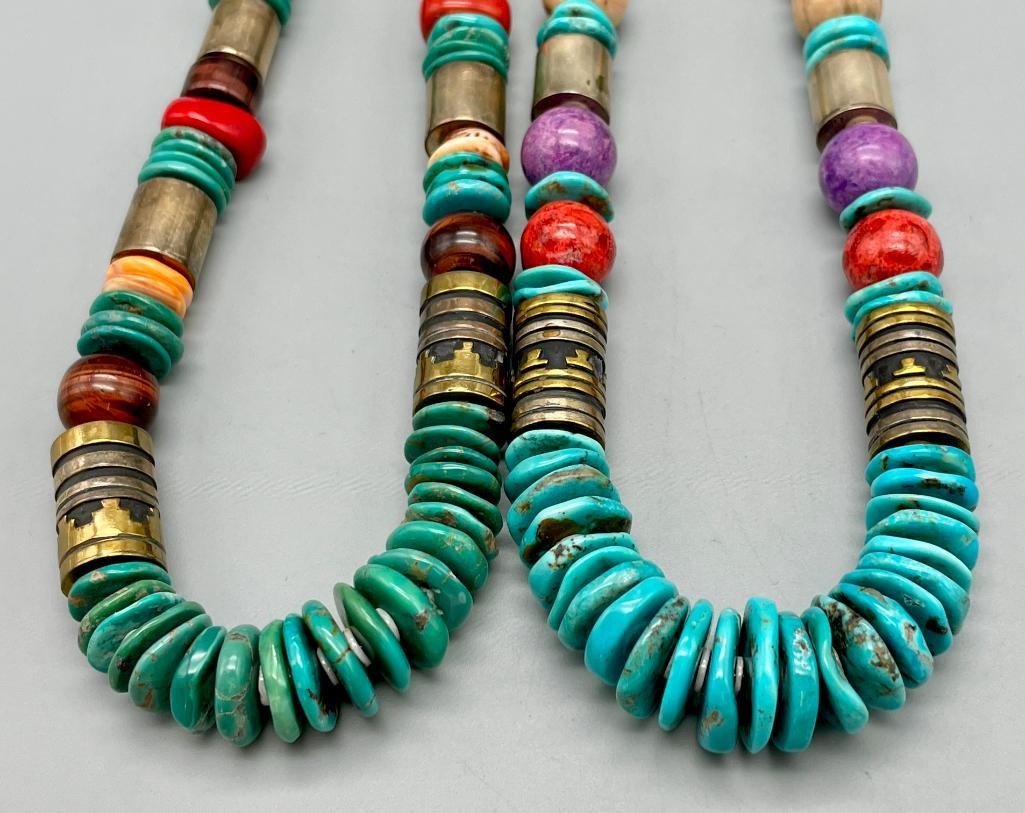 Tommy Singer | Two Multi Stone Tommy Singer Necklaces (1960 - 2014 ...