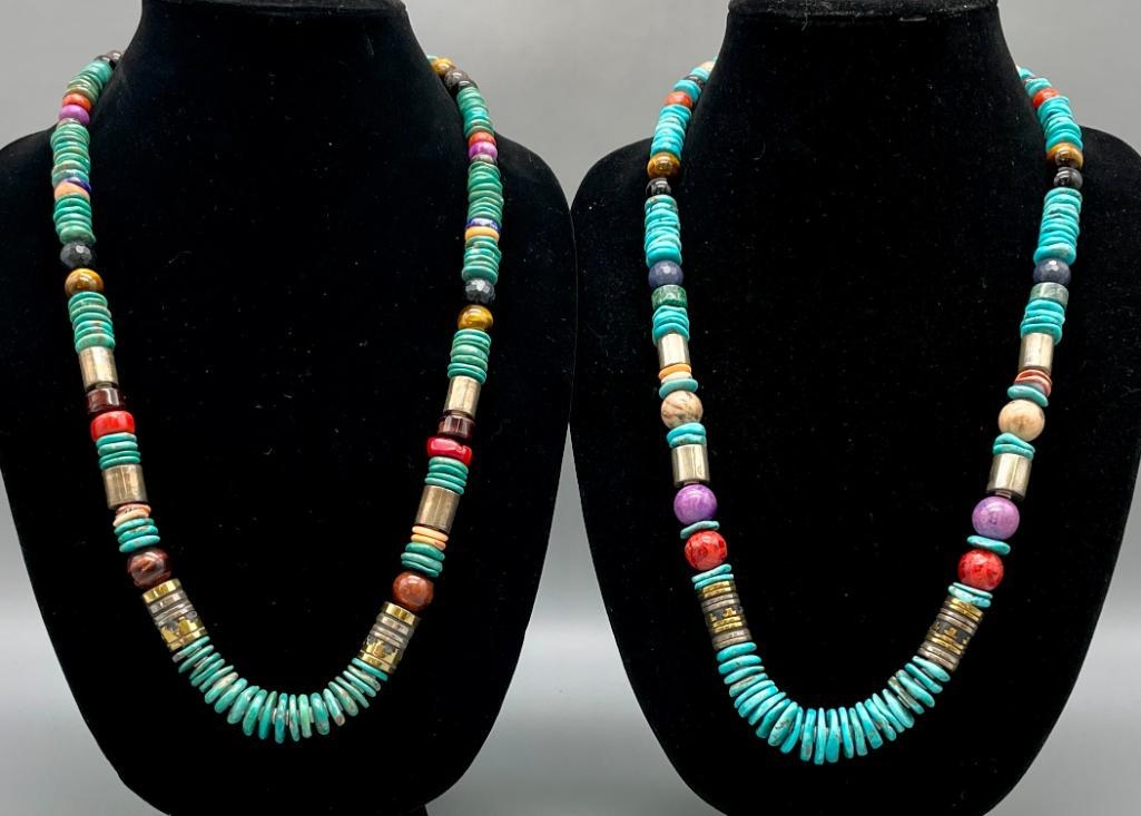 Tommy Singer | Two Multi Stone Tommy Singer Necklaces (1960 - 2014 ...