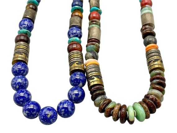 Two Multi Stone Tommy Singer Necklaces