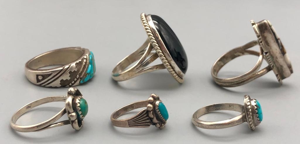 Sterling | Group Of Ten Sterling Silver Rings (1930s) | MutualArt