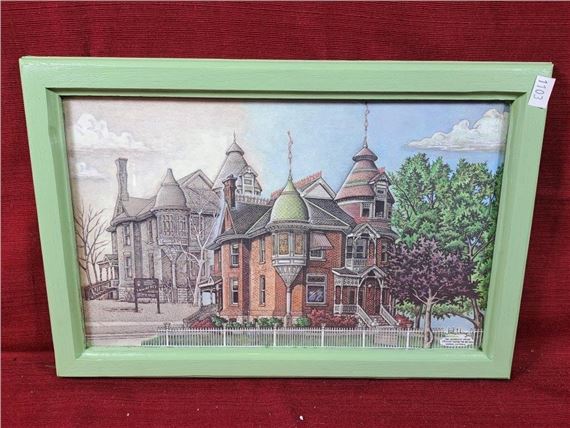 Jim Hutchings The Lawrence House Print. 18 1/2" l - Jim Hutchings